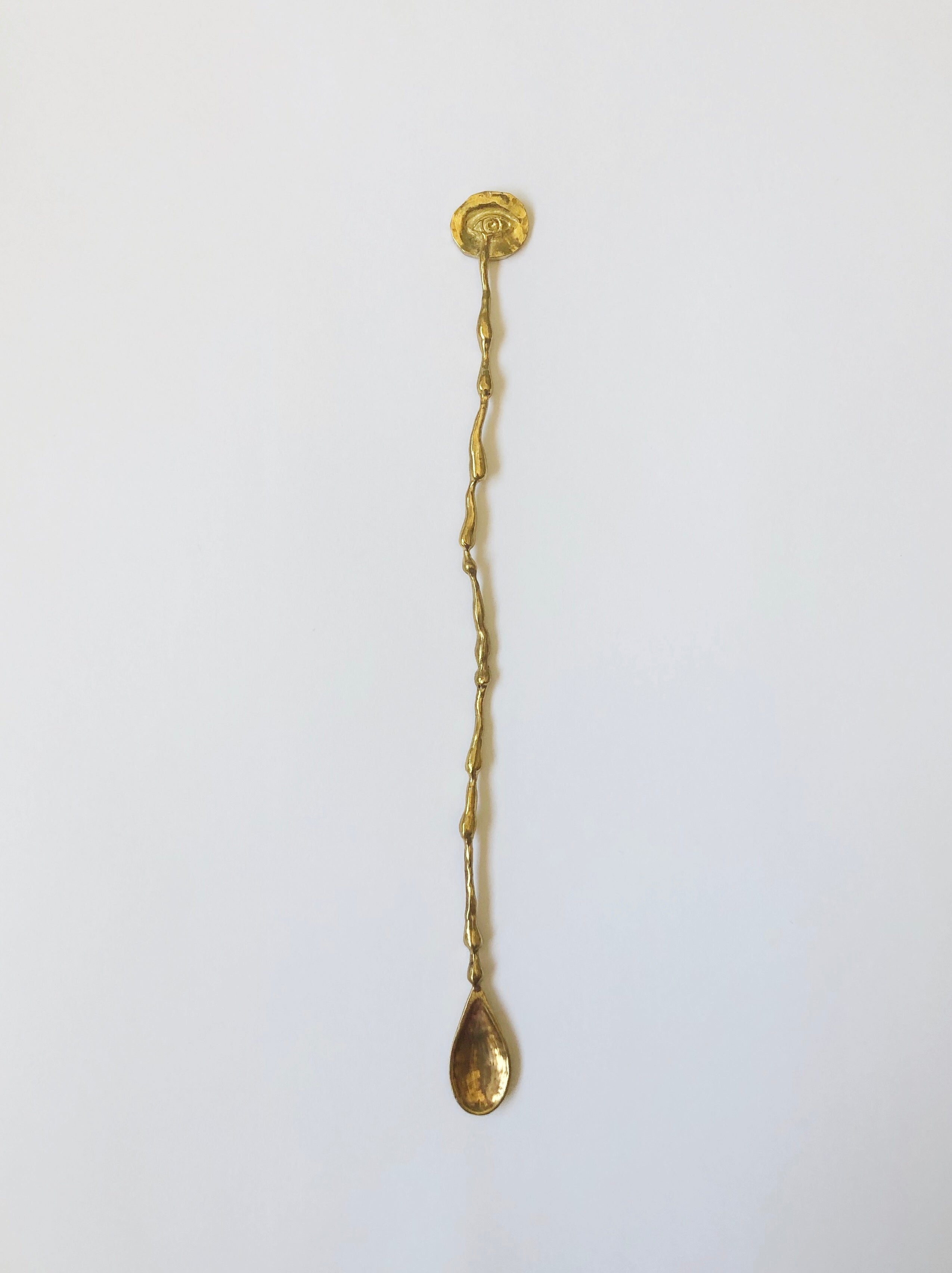 HANDSCULPTED SPOON WITH TEARS THEME